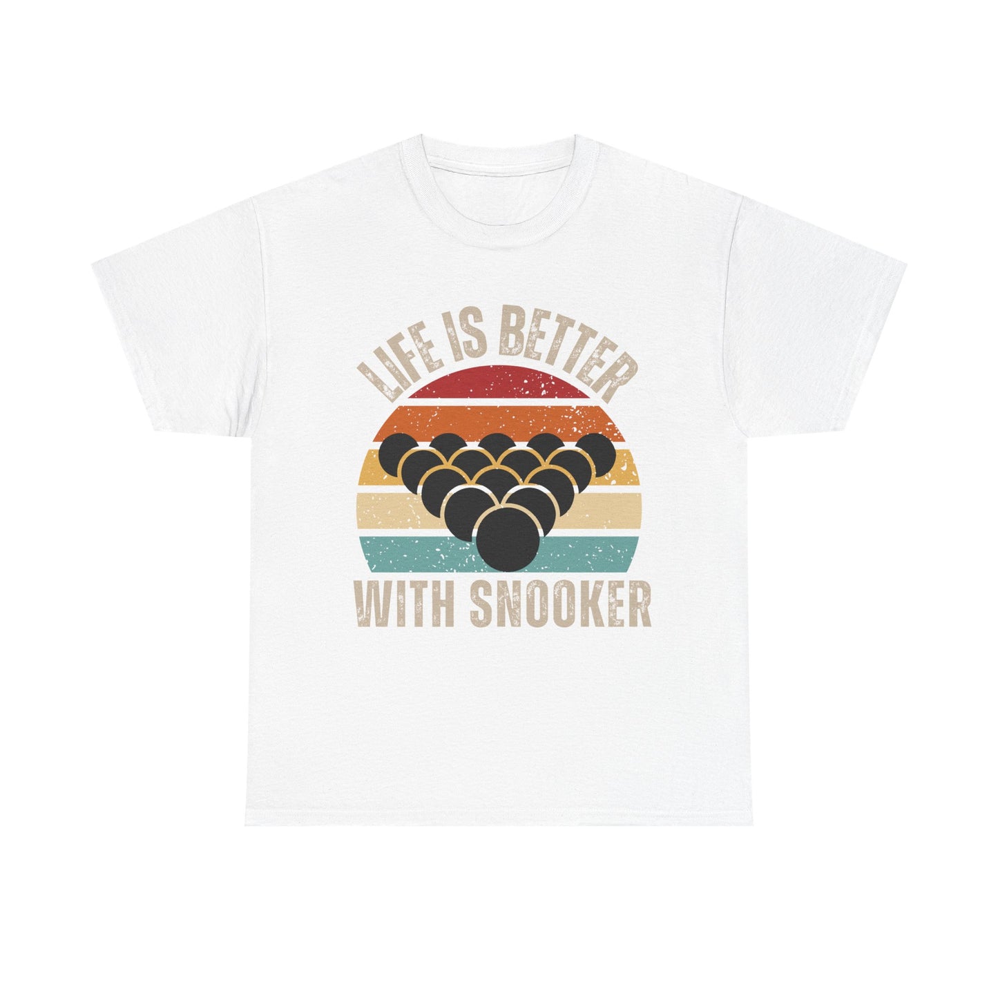 Snooker Sunset Tee, life is better with snooker