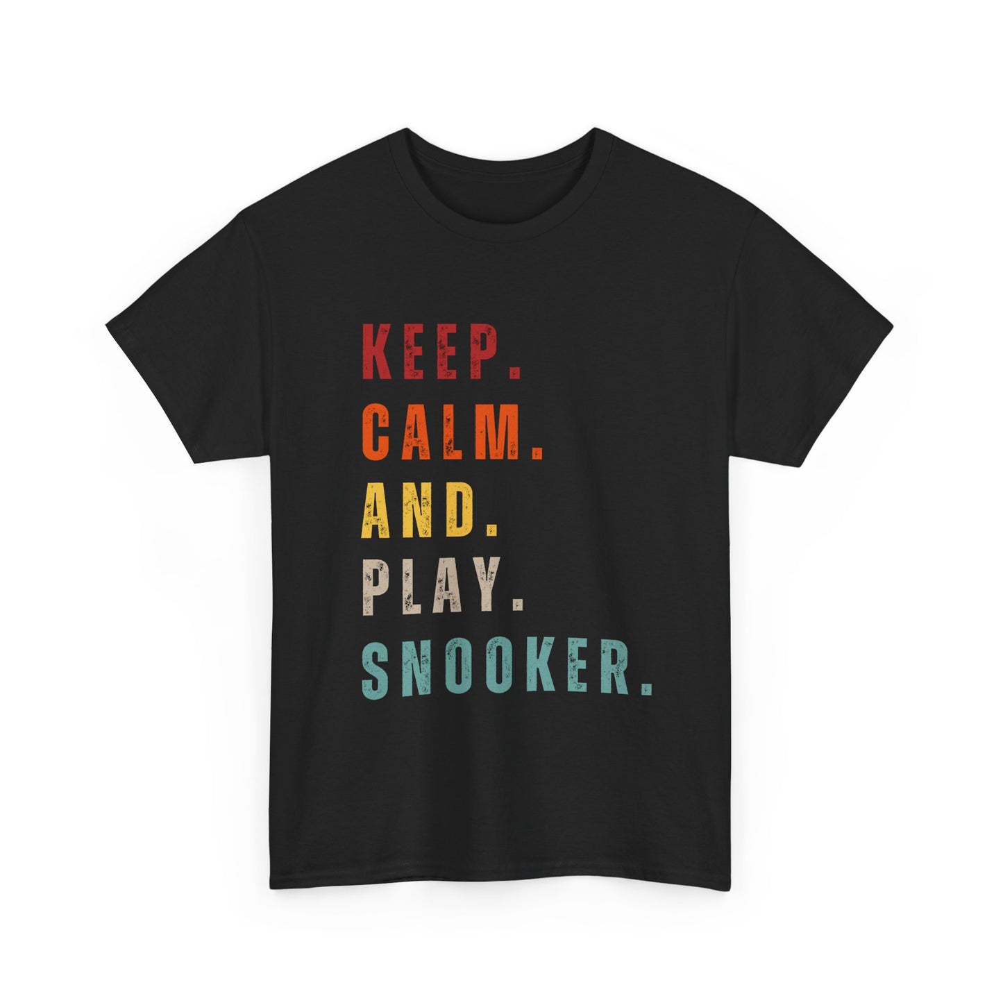 Sunset Snooker Tee - Keep. Calm. And. Play. Snooker.