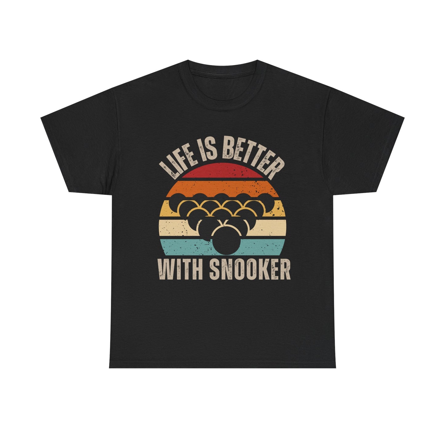 Snooker Sunset Tee, life is better with snooker