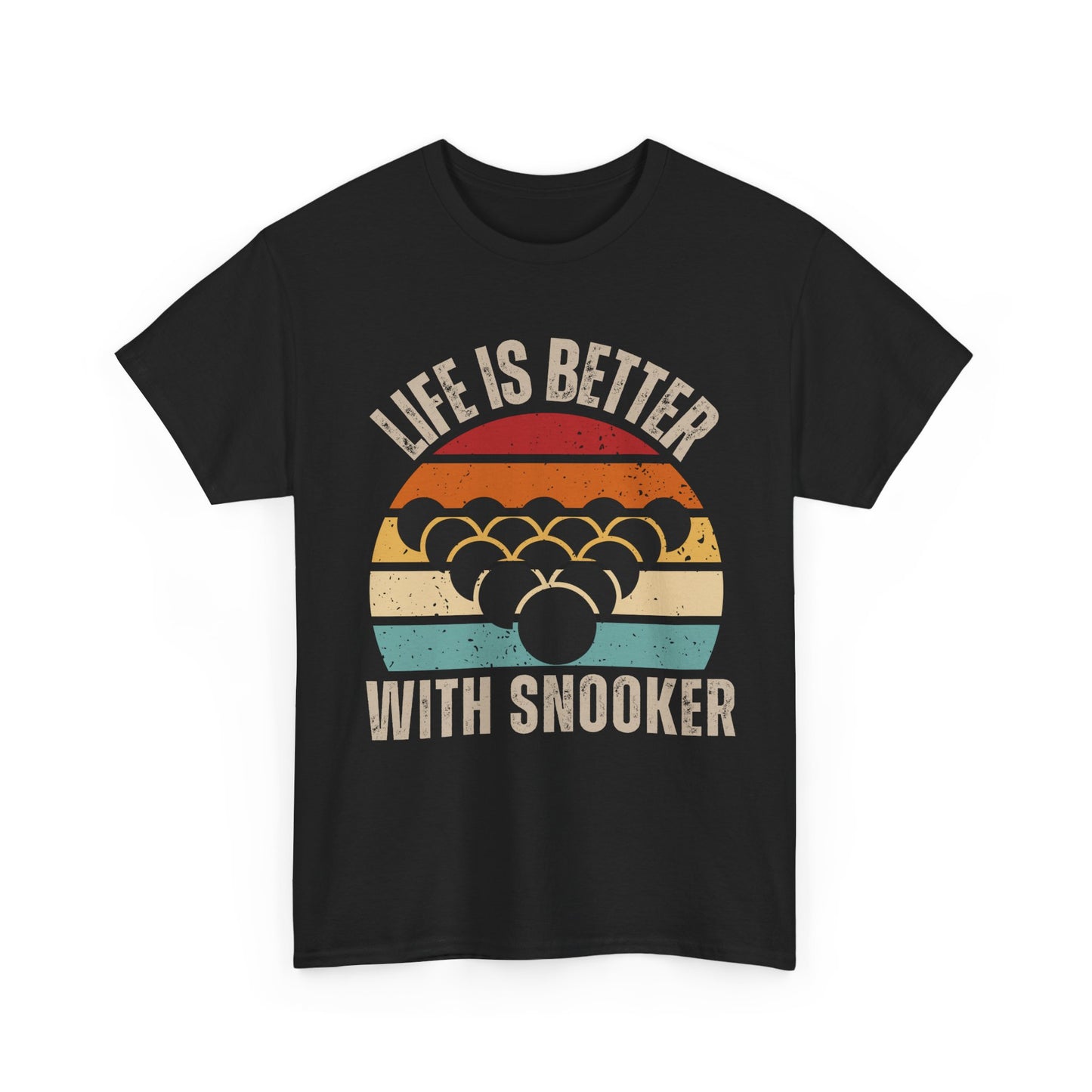 Snooker Sunset Tee, life is better with snooker