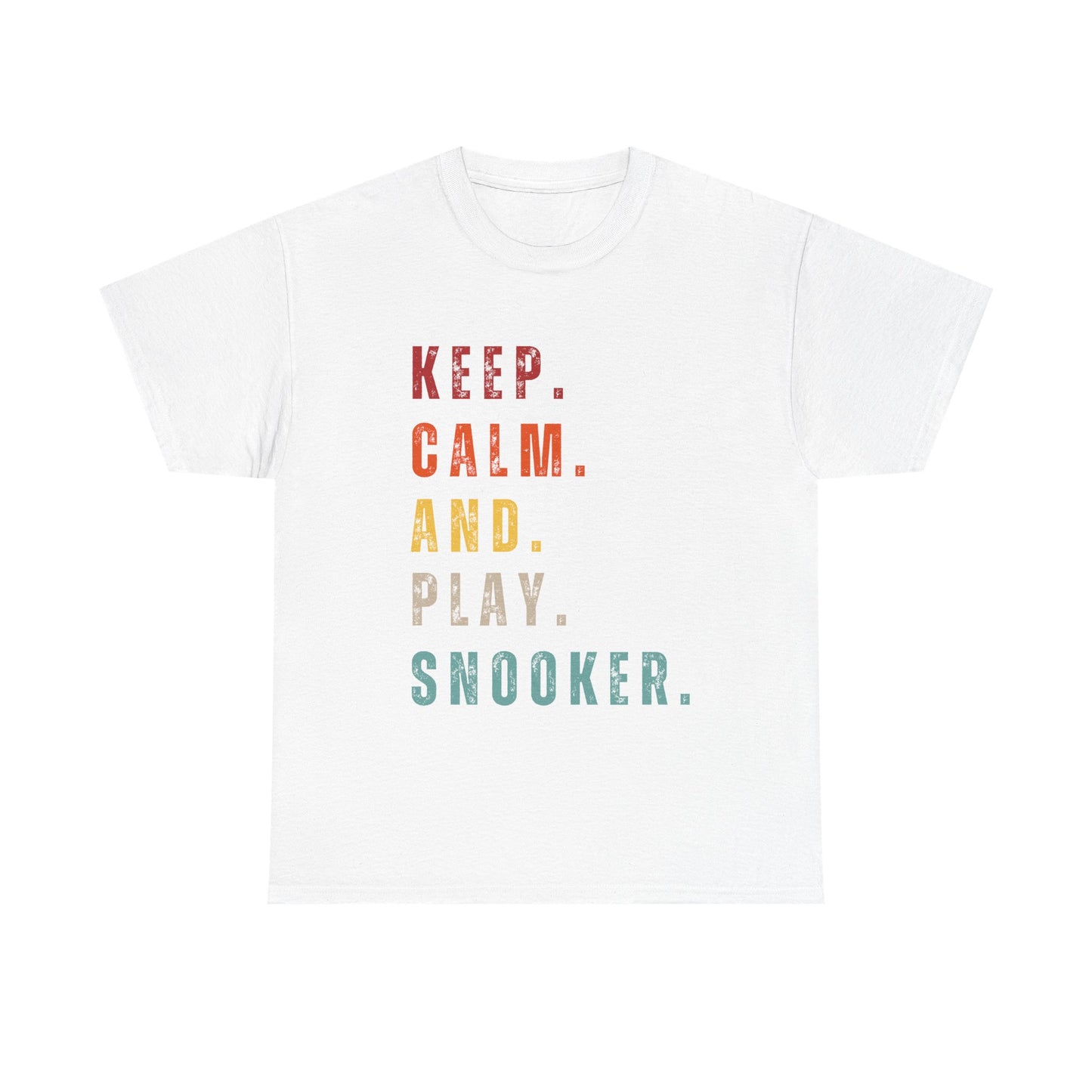 Sunset Snooker Tee - Keep. Calm. And. Play. Snooker.
