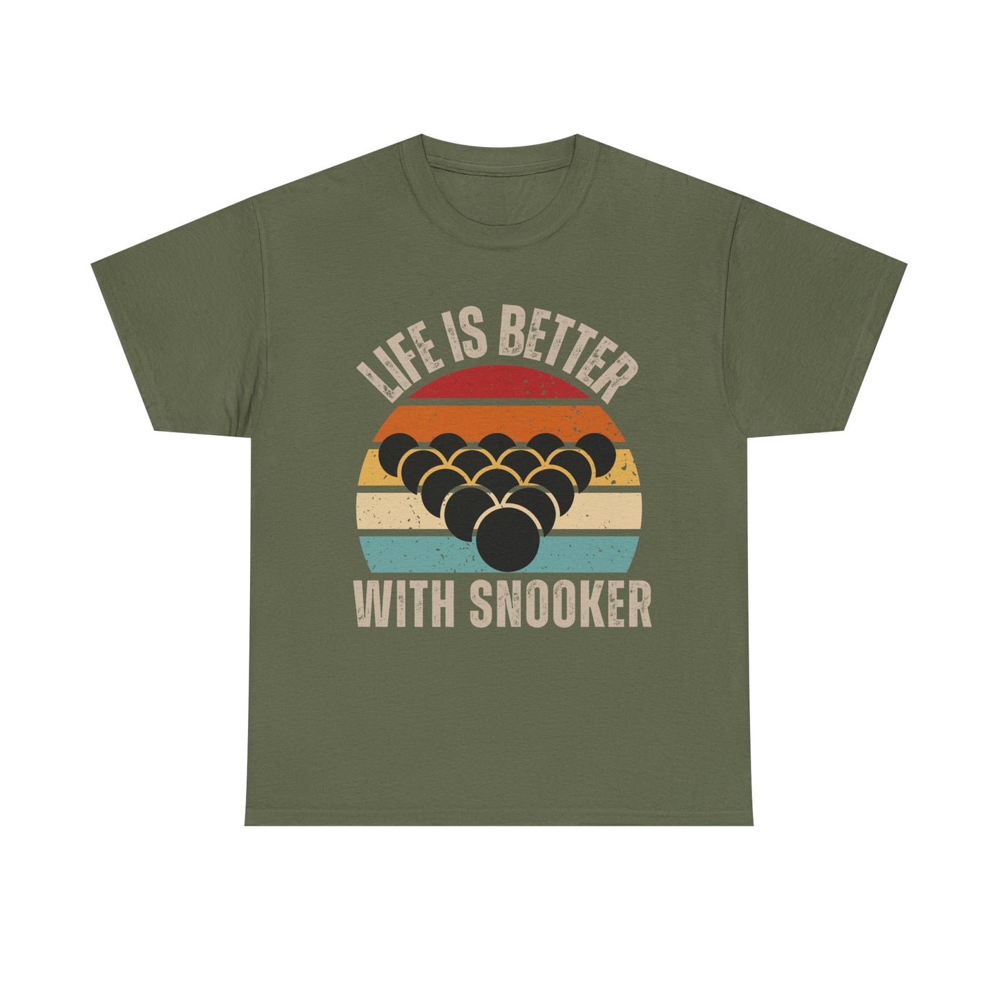 Snooker Sunset Tee, life is better with snooker