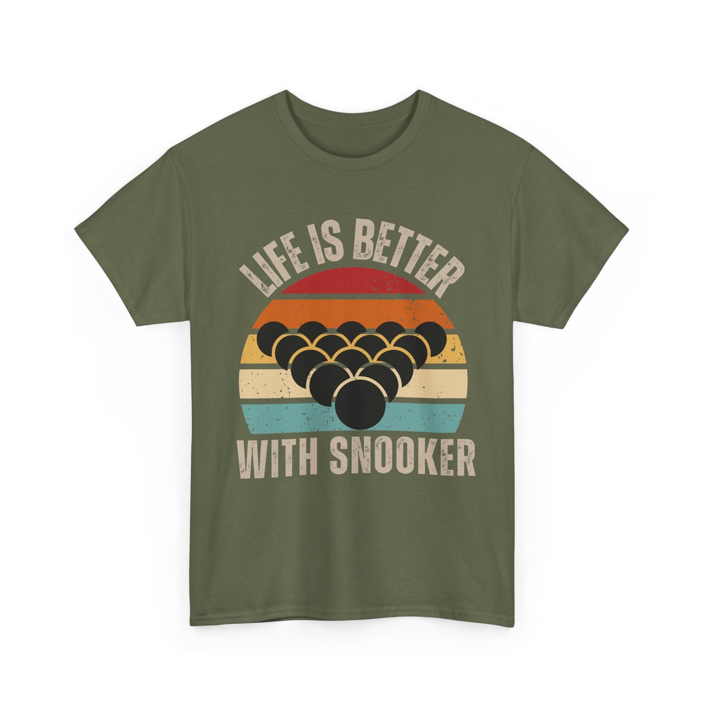 Snooker Sunset Tee, life is better with snooker