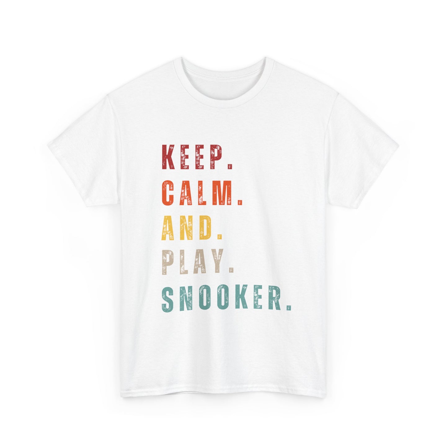 Sunset Snooker Tee - Keep. Calm. And. Play. Snooker.