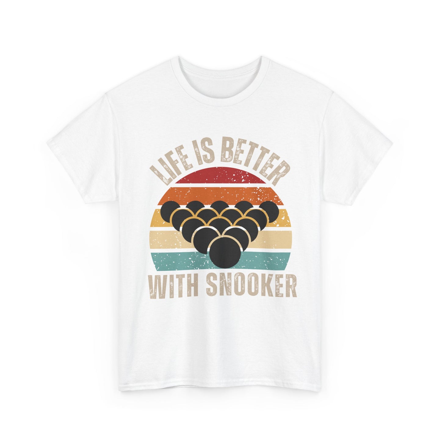Snooker Sunset Tee, life is better with snooker