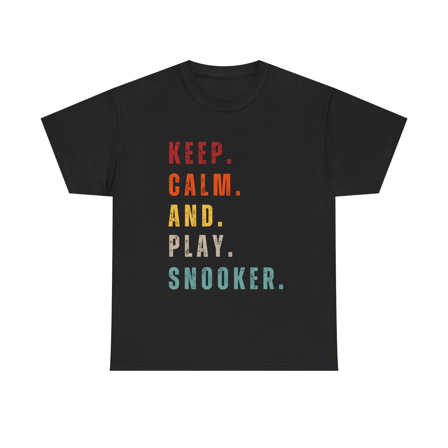 Sunset Snooker Tee - Keep. Calm. And. Play. Snooker.
