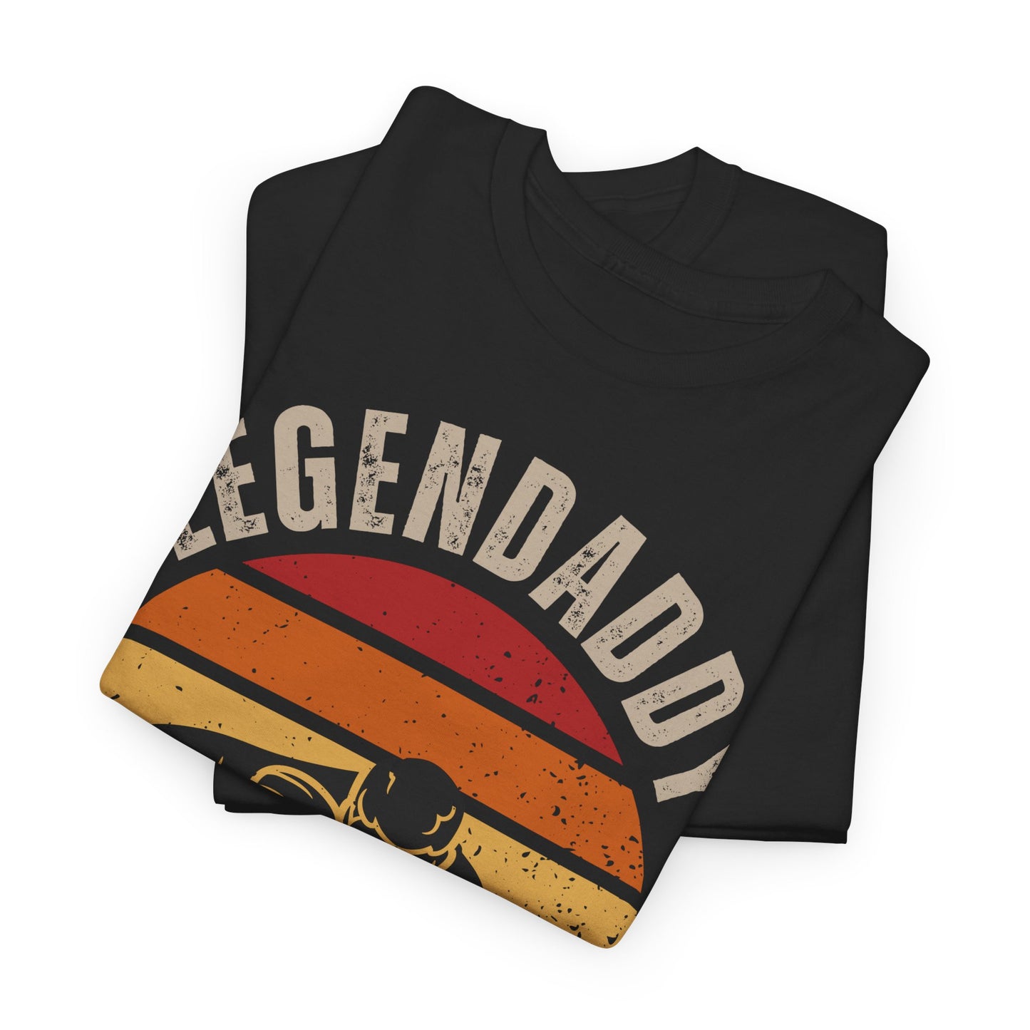 Legendaddy Snooker Fan T-Shirt — Retro Sunset Cue Tee for Billiards Lover Dad